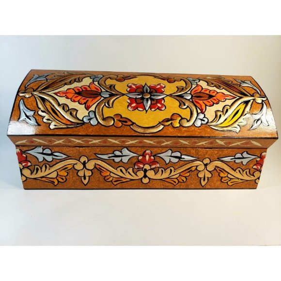 Bronze Medium Hand Painted 3D Jewelry Box - Picture 5 of 7